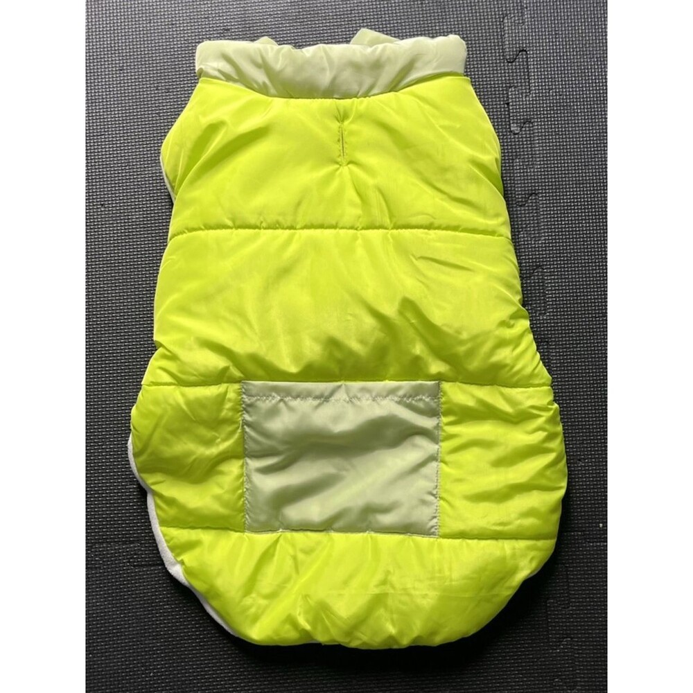 Boots & Barkley NEON YELLOW/GREEN Dog and Cat Puffer Vest Large up to 90 Lbs
